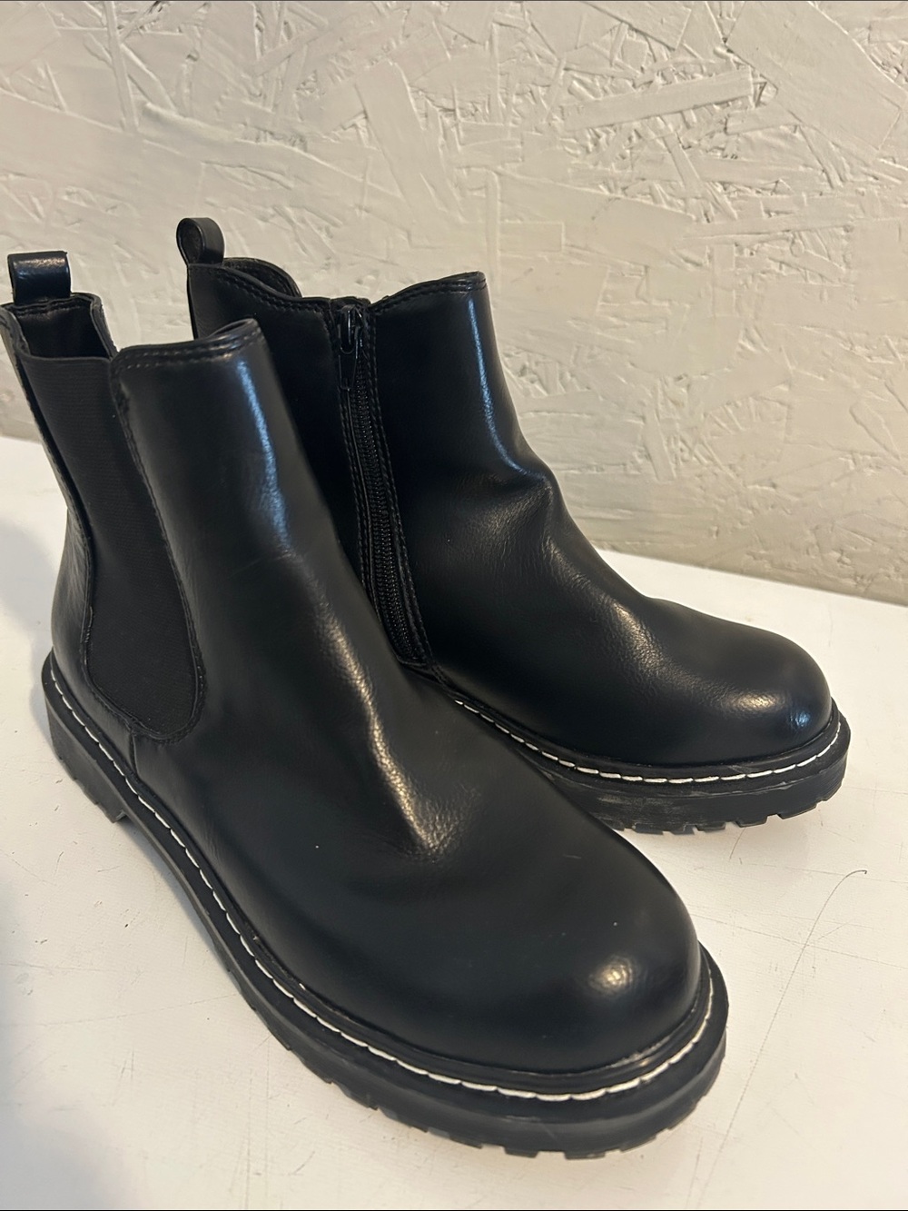 Black ankle boots